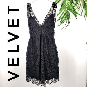 Velvet Brand Dress Deep V Lace Romantic Fairy S…